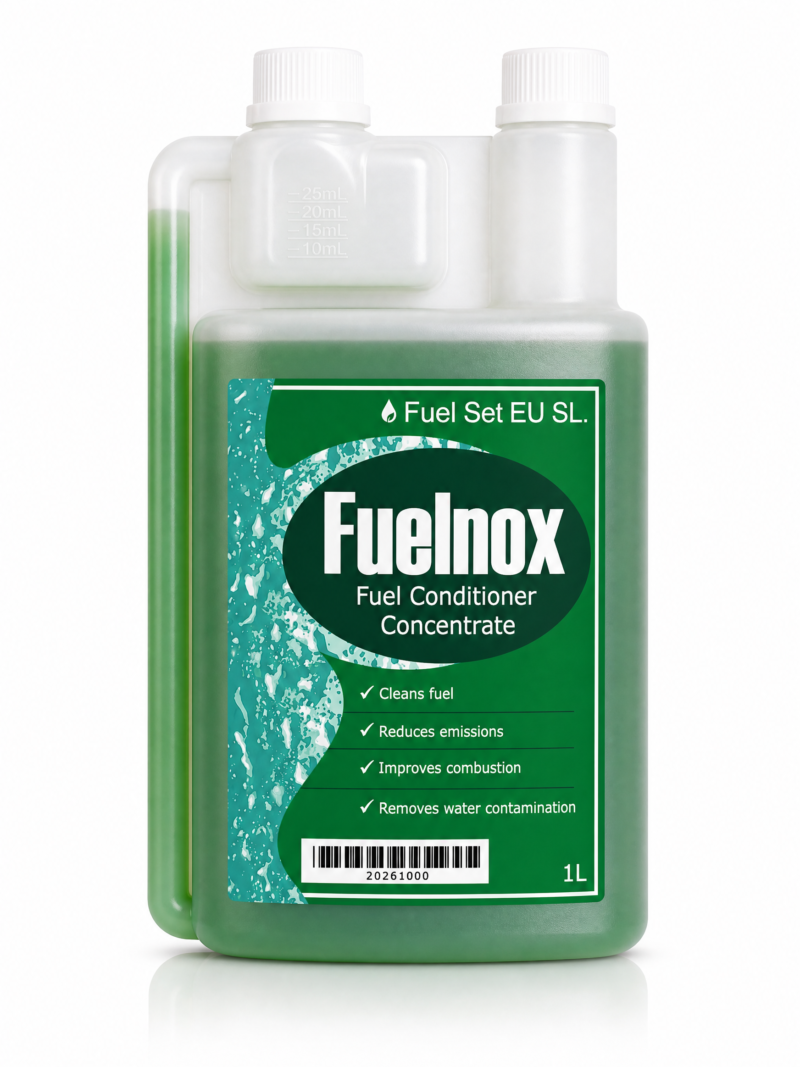 Fuelnox 1 litre fuel conditioner concentrate from Fuel Set EU, 100 capfuls, treats 4,000 litres of petrol, diesel or two-stroke fuel